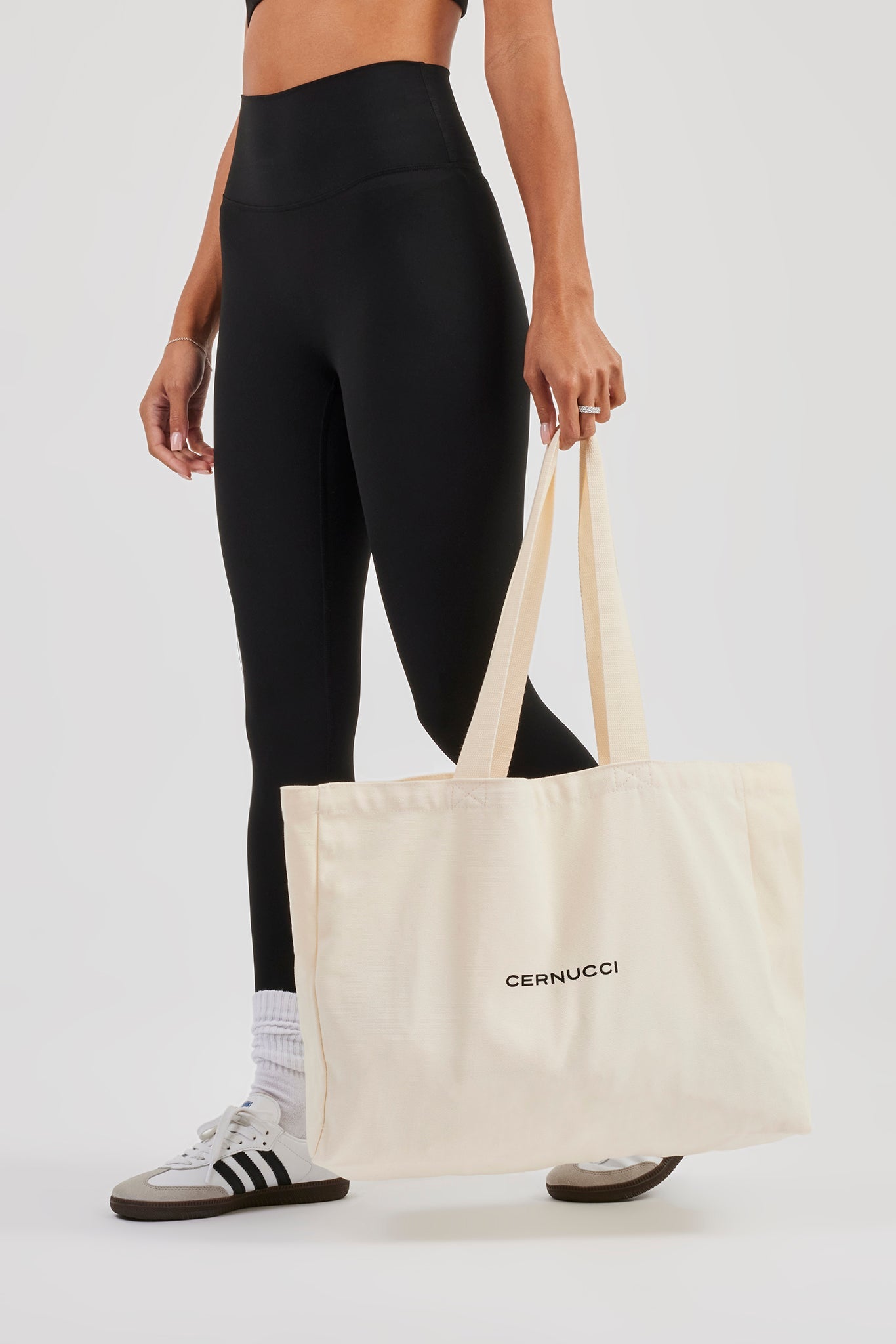 Cernucci Canvas Tote Bag - Off White